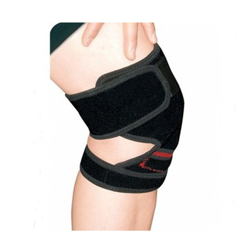 Black Sport Protective Gear Adjustable Knee Pads High Permeable Knee Support