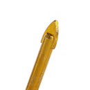 7 Pcs 3/4/5/6/8/10/12mm Titanium Coated Glass Drill Bit With Hex Shank Set