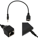 3.5mm Male Jack TRS Audio Cable To RJ45 Socket Ethernet Adapter Wire 1X