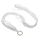 White Plant Hangering Basket Flowerpot Net Holder Gardenpot Lifting Rope