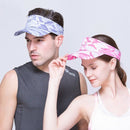 Santo Women Men Outdoor Running Empty Top Hat Sport Marathon Visor Cap Ultr