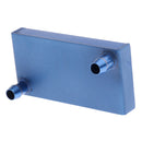 Aluminum Water Cooling Block CPU Graphics Radiator Universal 40x80mm Blue