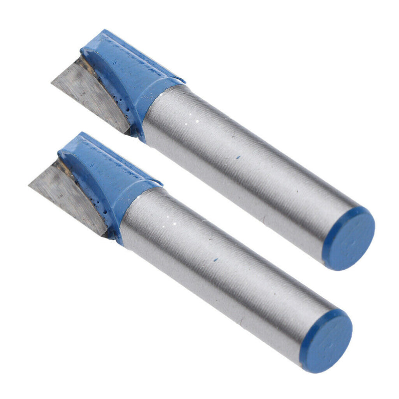 2 Pieces 8x10mm Router CNC Engraving Woodworking V Groove Bottom Bit