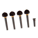 4 Pcs Of Pack Violin Tuning Pegs W/ Violin Endpin For Violin Lovers Black