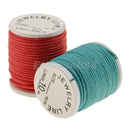 10 Rolls Waxed Cotton Fabric String Thread Cord Rope Beading Jewelry Crafts