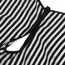 Hair Cutting/Barbers Cape - Adjustable Black and White Stripe Hairdressing