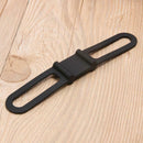 Silicone Strap Bike Torch Band Flashlight Clip Bicycle Light Holder (Black)