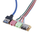 USB 2.0+ 3.0 port chassis PC computer case audio front panel replac cable 70c ME