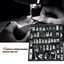 45pcs Sewing Machine Presser Foot Feet Kit Set With Box For Brother Singer