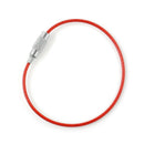 5PCS Simple Outdoor Hiking Stainless Steel Wire Keychain Cable Key Ring Chains T
