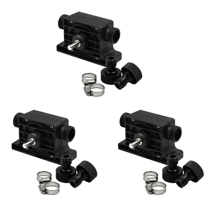 3 Set Plastic Portable Electric Drill Oil/Water Pump Self Priming Transfer Pump