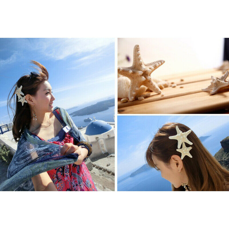 Fashion Lady Hair Clips Women Girls Starfish Sea Star Hairpins Beach Barrett Ew