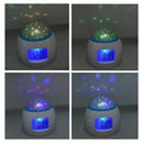 Music Starry Star Sky Projection Digital Alarm Clock Calendar Thermometer