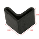 Rubber L Shaped Angle Iron Foot Pads Covers 10 Pcs Black R2K8