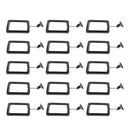 Set Of 15 Aquarium Food Feeding Square W/ Suction Cups