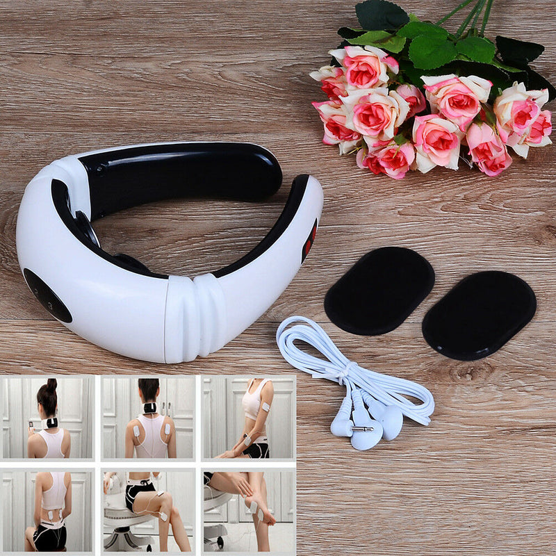 Pro Electric Cervical Neck Massager Body Shoulder Relax Massage Relieve Pain FT