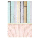 3x5ft Colorful Wooden Wall Floor Studio Photography Background Backdrop 0.9