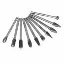 10 pcs Tungsten Steel Solid Carbide Burrs Rotary Files Diamond Burrs Set