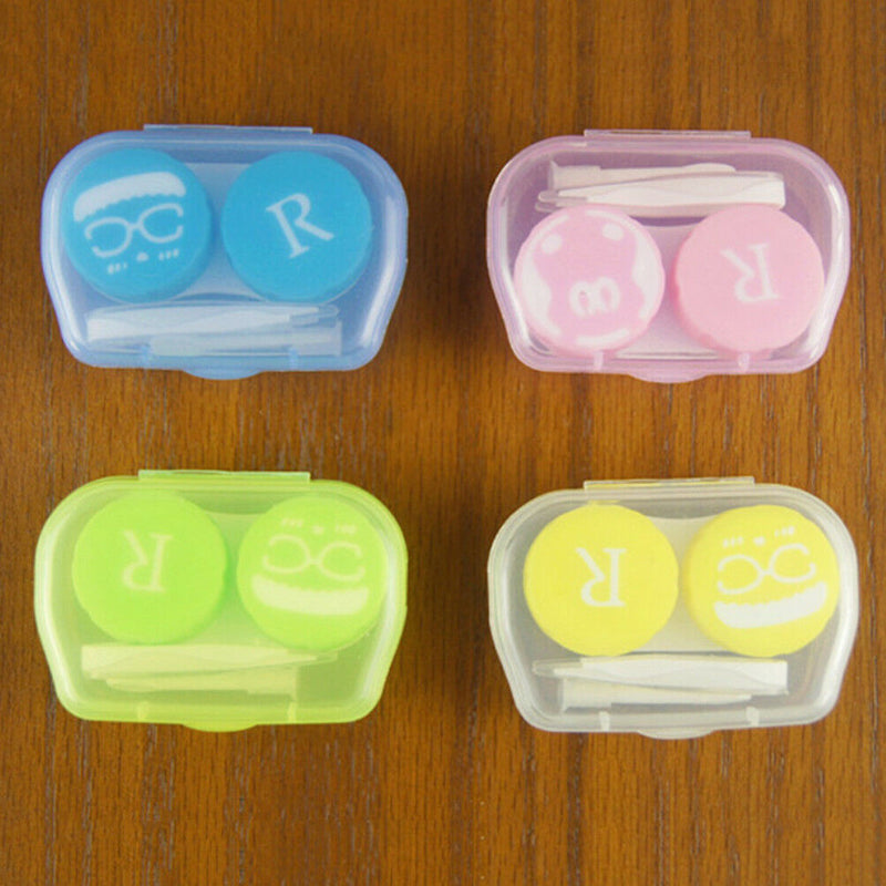 Rabdom Transparent Portable Contact Lens Case Storage Box Holder Container Z Gw