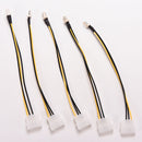 5x 4-Pin Molex/IDE to 3-Pin CPU/Case Fan Power Connector Cable Adapter 20cm OZ