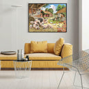 5D DIY Full Drill Diamond Painting Village Farm Cross Stitch Embroidery Kit