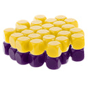 50 Pieces Opaque Blank Dice D6 for D&D RPG MTG Party Games Purple + Yellow