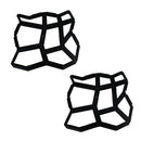 2 Pieces Concrete Stepping Stone Paver Mold, Lawn Garden and Patio Reusable DIY