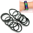 600 Pcs Black Rubber Bands 24 Clips For DIY Loom Charming Bracelet Anklet New