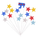 1set star train cake topper picks cupcake wire decoration party supplies3CXP