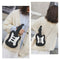 Women'S Piano Music Tote Bag Purse Cute Guitar Shape Crossbody Messenger Sh G2N8