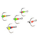 5Pcs/Set High-Carbon Steel Three-Jaw Hook 12 Fishing Hooks Winter Ice Fishi F3U3