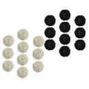 20Pcs Simple Rattan Ball Wicker Balls Decorative Spheres Rattan Twig 5CM