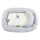 Portable Baby Nest Bed Crib Removable Washable Protect Cushion with Pillow