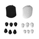 6-pair Silicone Earpods Earbud Cover Ear Hook For Airpods, Black+White