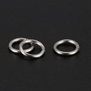 5X(500 Stainless Steel Open Jump Rings 7mm Dia. Findings X5H6)