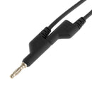 1M Dual Injection 4mm Banana Plug Connector Adapter Probe Cable Cord,Black
