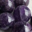Natural Fantasy Amethyst Quartz Craft Sphere Crystal Fluorite Ball Healing B9N5