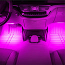 Durable 4*12LED Multicolor Car Interior Strip Lights Wireless Remote Control