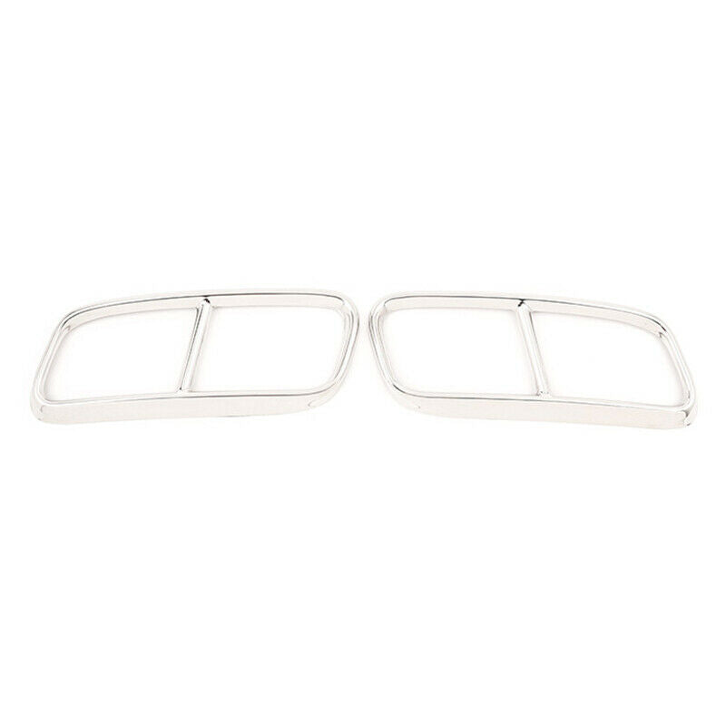 Stainless Steel Car Exhaust Pipe Tail Throat Decor Frame Trim Cover Liner A M8Q7