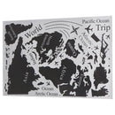 Large Size World Map Wall Stickers Black Map of The World Home Decor Wall Dec-OZ