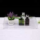 Food Service Tray Breafast Drinks Cake Trays Acrylic Makeup Organizer Clear