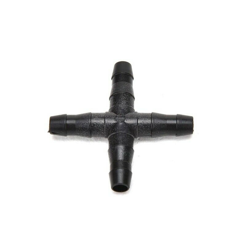 20 Pcs Black Sprinkler Irrigation Tee Pipe Barb Hose Fitting Joiner Drip Sy