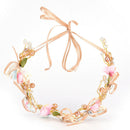 Bridal Flower Crown Headband Wedding Prom Beach Floral Garland Wreath Wedding OZ