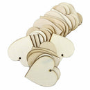 Blank Wooden Heart Embellishments for Crafts Pack of 25 N3F3