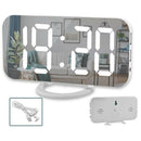 Digital Alarm Clock,6 Inch Large Led Display With Dual Usb Charger Ports Au D2Z1