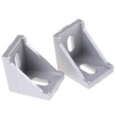 1X(20Pcs/ Lot 3030 Corner Brackets Fasten L Connector For 3030 Aluminum Pro