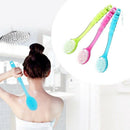 3PCS Long Handled Plastic Bath Shower Back Brush Scrubber Skin Cleaning Bru