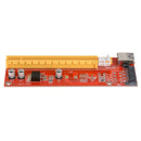 15Pin USB 3.0 PCI-E Express 1x to 16x Extender Riser Adapter Mining Card