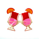 Cherry Juice with Lemon Shaped Party Glasses Sunglasses Birthday Decorati3C