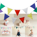 12 Flags Multicolor Flag Cotton Banner Pennant Wedding/Birthday Party Decor